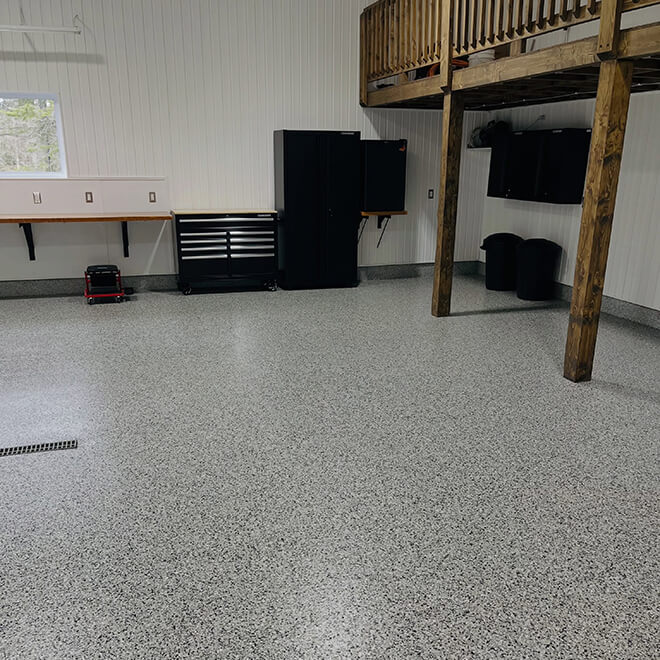 Revêtement de plancher époxy Victoriaville.