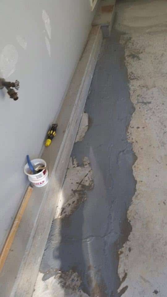 Réparation de plancher.