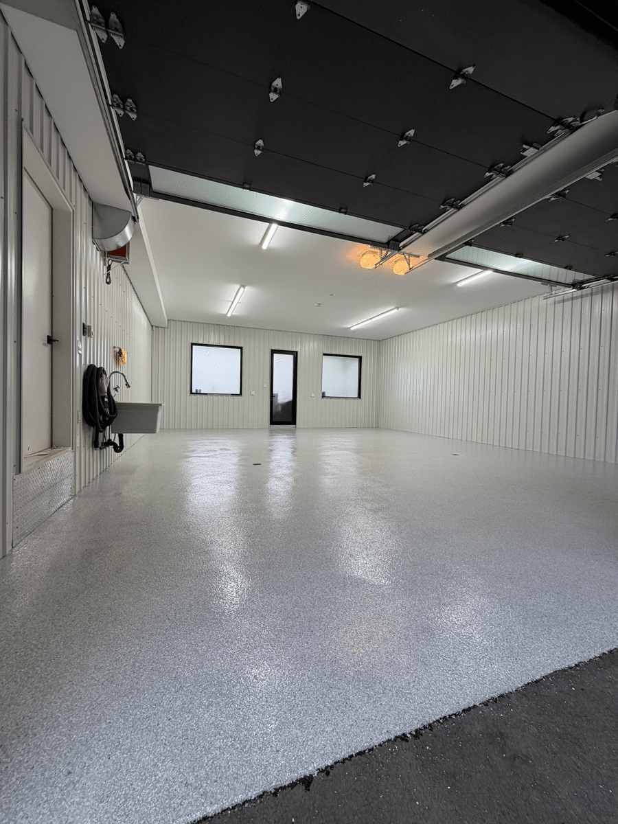 Plancher de garage.