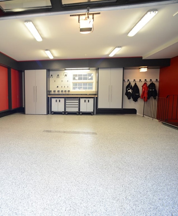 Plancher de garage.